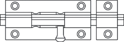 (image for) Bolt Barrel 2-1/2" Brass