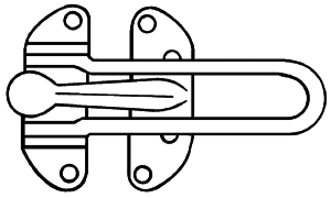 (image for) Door Guard Brass