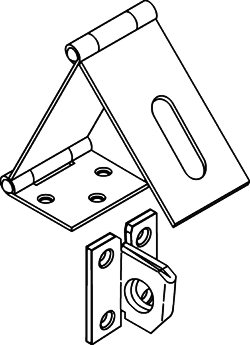 (image for) Hasp Safety 3-1/2" Zinc