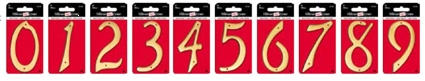 (image for) Number '1' 4" Solid Brass