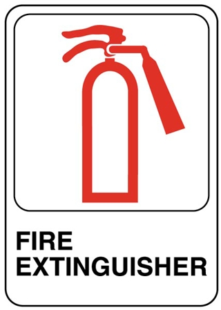 (image for) Sign 5x7 'Fire Extinguisher'