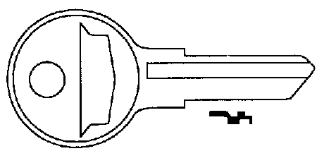 (image for) Key Harley Skeleton #66 Kw1