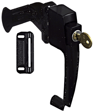 (image for) Latch Pushbutton W/Key Black