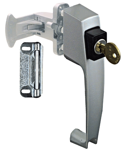 (image for) Latch Pushbutton W/Key Silver