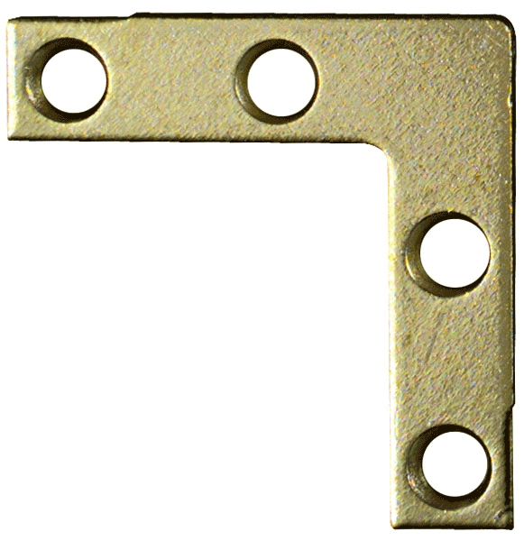 (image for) Flat Corner Brace 1-1/2 Br 4cd