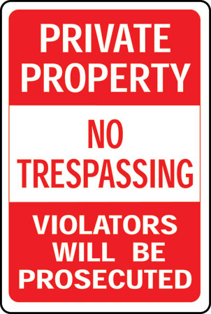 (image for) Sign Private Property