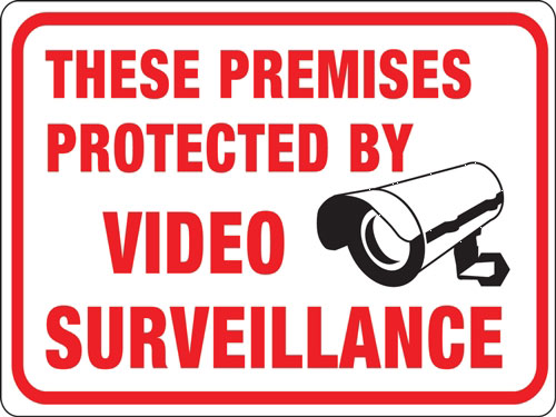 (image for) Sign "protected By Video"