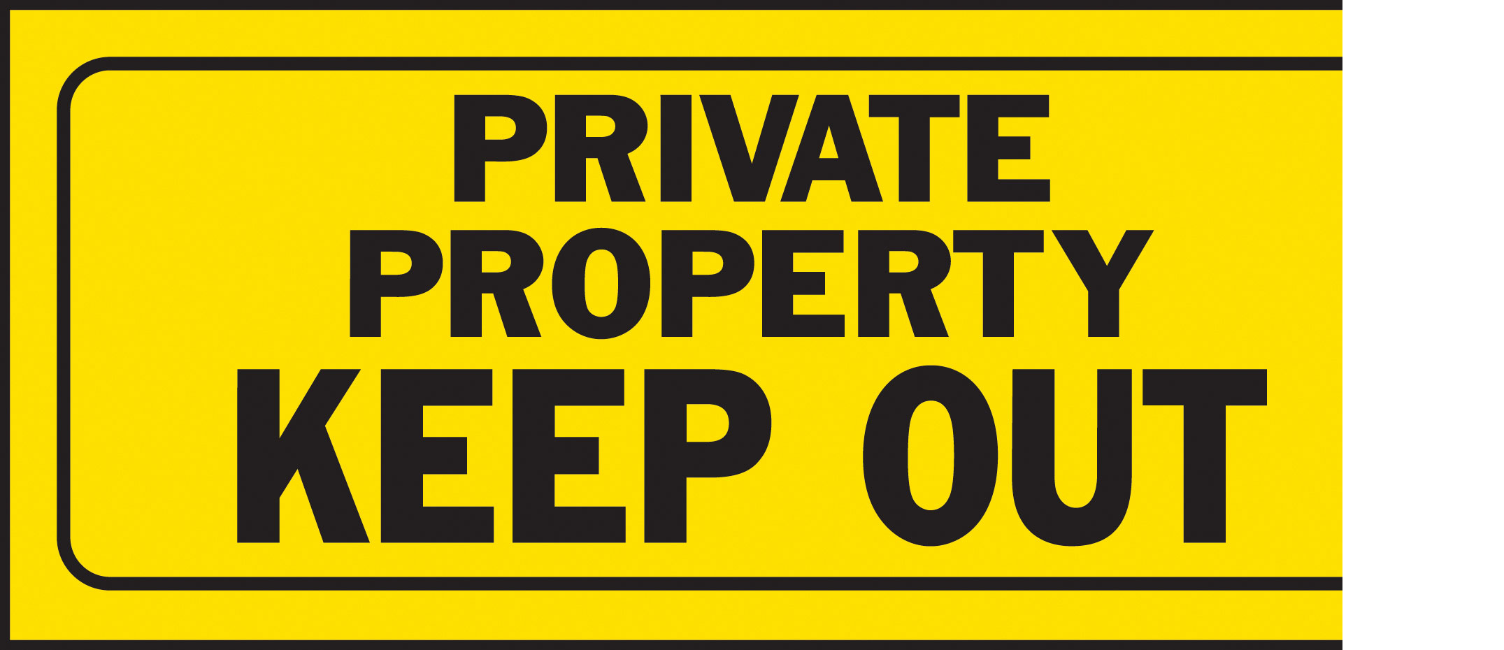 (image for) Sign "private Property"