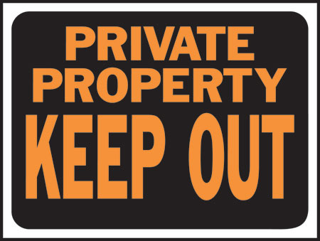 (image for) Sign 9x12" Private Property