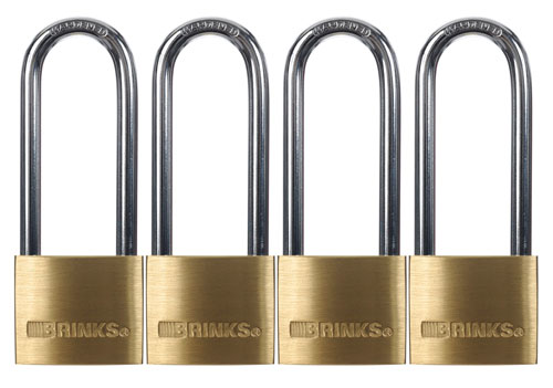 (image for) Padlock 1-9/16" Brs 2"sh 4/Cd