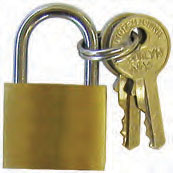 (image for) Padlock Solid Brass 1-1/4" Kd