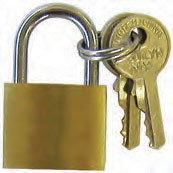 (image for) Padlock Solid Brass 1-1/2" Ka