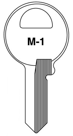 (image for) Key Blank Master #1 Brass 50bx