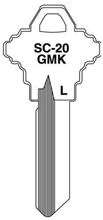 (image for) Key Blank Schlage 6-Pin 10/Bg