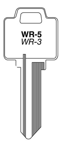 (image for) Key Blank Weiser Wr-5 10/Bg