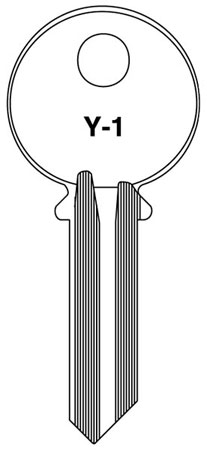 (image for) Key Blank Yale #1 Np Brs 50bx