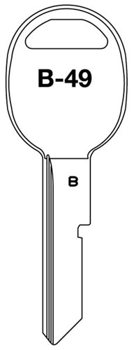 (image for) Key Blank Gmb 67-75 Trunk 10bg