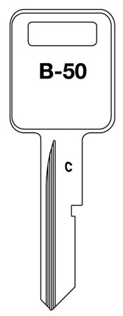 (image for) Key Blank Gmc 68-76 Ig/Dr 10bg