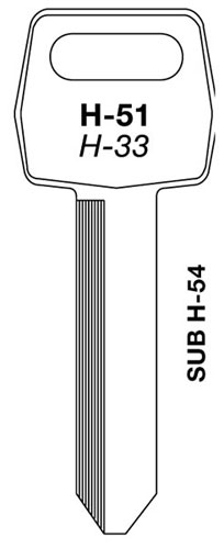 (image for) Key Blank Ford 65 Ign 10/Bg