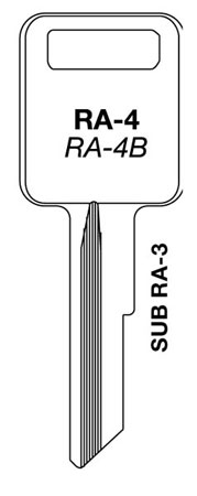 (image for) Key Blank Amc 70-Up Ign 10/Bg