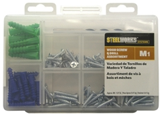 (image for) Wood Screws W/Drill Kit Med