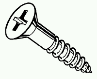 (image for) Wood Screw Ph Fl 6x5/8" 100/Bx