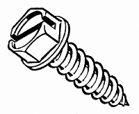(image for) Screws: Tapping, Hex Washer Head, Zinc