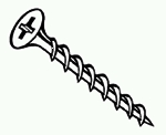 (image for) Deck Screw Ph Galv 6x1-1/4" 1#