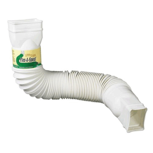 (image for) Downspout White Flex-A-Spout