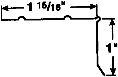 (image for) Drip Edge 1x1.5x10' Ag Galv