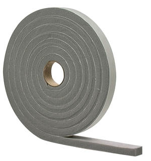 (image for) Foam Tape 1/8x1/4x17'W/A Gray