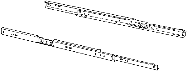 (image for) Drawer Slide 22"/550mm White