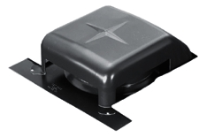 (image for) Roof Vent Slant-Back Galv Brn