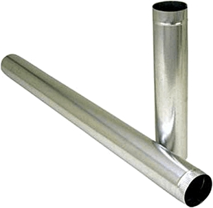 (image for) Vent Pipe 4x60" 30ga Rd Galv