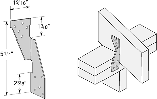 (image for) Lumber Connectors: Truss & Rafter Tiedowns