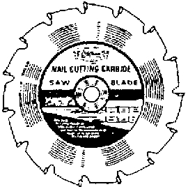 (image for) Blade 7.25" 14t Carbide Nail