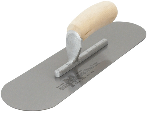 (image for) Pool Trowel 16"x4" Ss Wood-Hdl