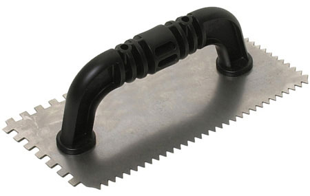 (image for) Notch Trowel Sq 1/4"x1/4"x1/4"