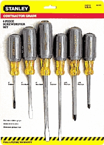 (image for) Screwdriver Set 6pc Contractor