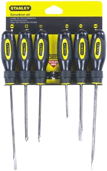 (image for) Screwdriver Set 6pc Stnd-Flted