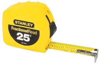 (image for) Tape Measure 1"x25' Fractional