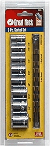 (image for) Socket Set 9-Pc Sae 3/8"dr