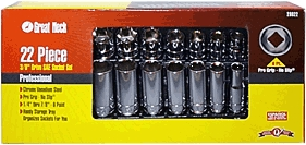 (image for) Socket Set 22-Pc 3/8"dr