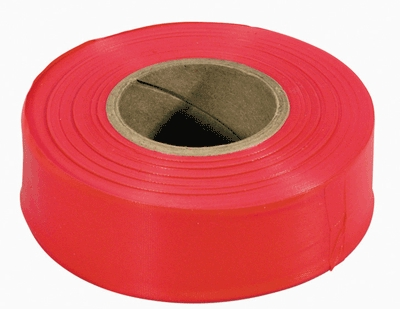 (image for) Surveyor Tape 150' Glo-Red