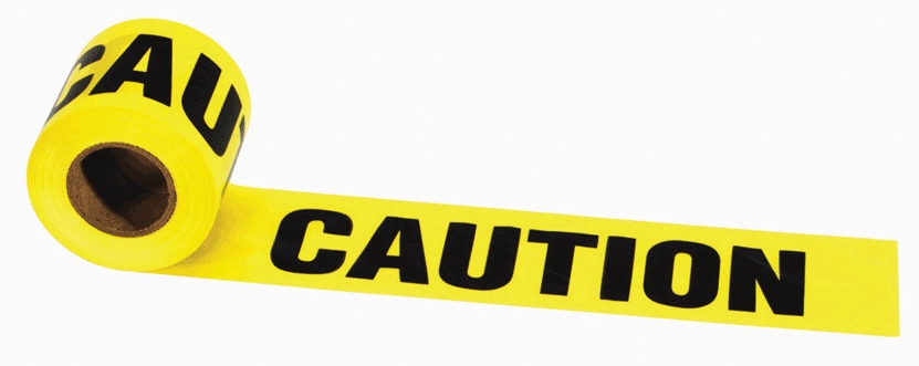 (image for) Tape "caution" 3"x300'
