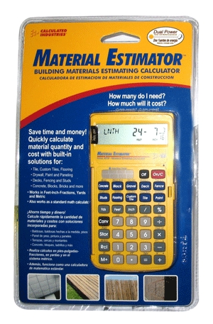(image for) Calculator Material Estimator