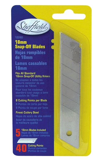 (image for) Snap-Blade Repl 18mm Sheffield
