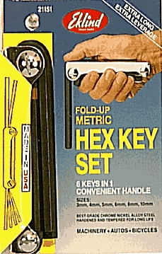 (image for) Hex Key Set M15-5 6-Pc Metric