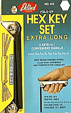 (image for) Hex Key Set 812 8-Pc X-Long Fo