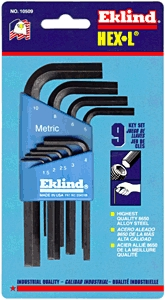 (image for) Hex Key Set 9-Pc Mtrc Shrt Arm